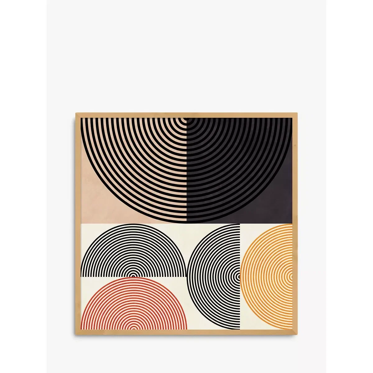 Ana Rut Bre - 'Circles & Lines' Framed Prints, Set of 2, 87.5 x 87.5cm, Multi – image 2