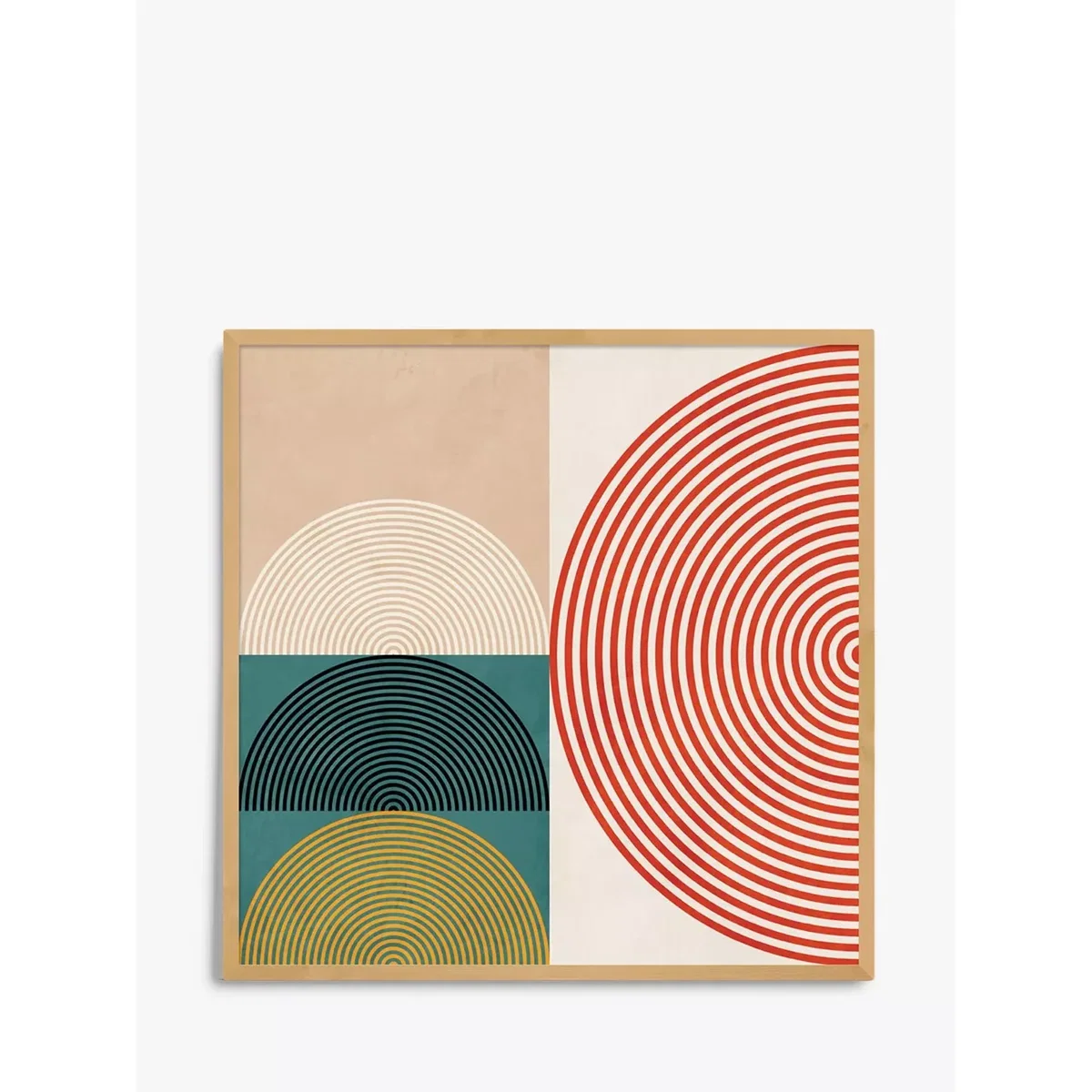 Ana Rut Bre - 'Circles & Lines' Framed Prints, Set of 2, 87.5 x 87.5cm, Multi – image 3