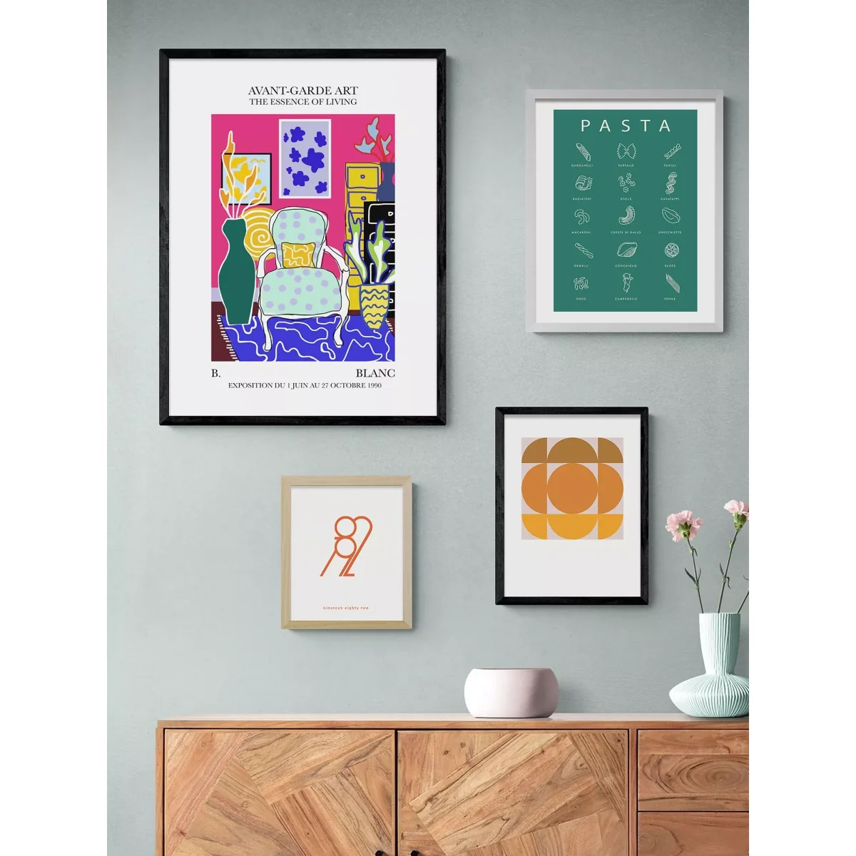 EAST END PRINTS BLANC Prints 'Pink Essence' Framed Print – image 2