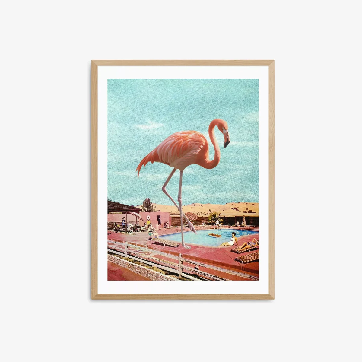 EAST END PRINTS MsGonzalez 'Flamingo on Holiday' Framed Print – image 1