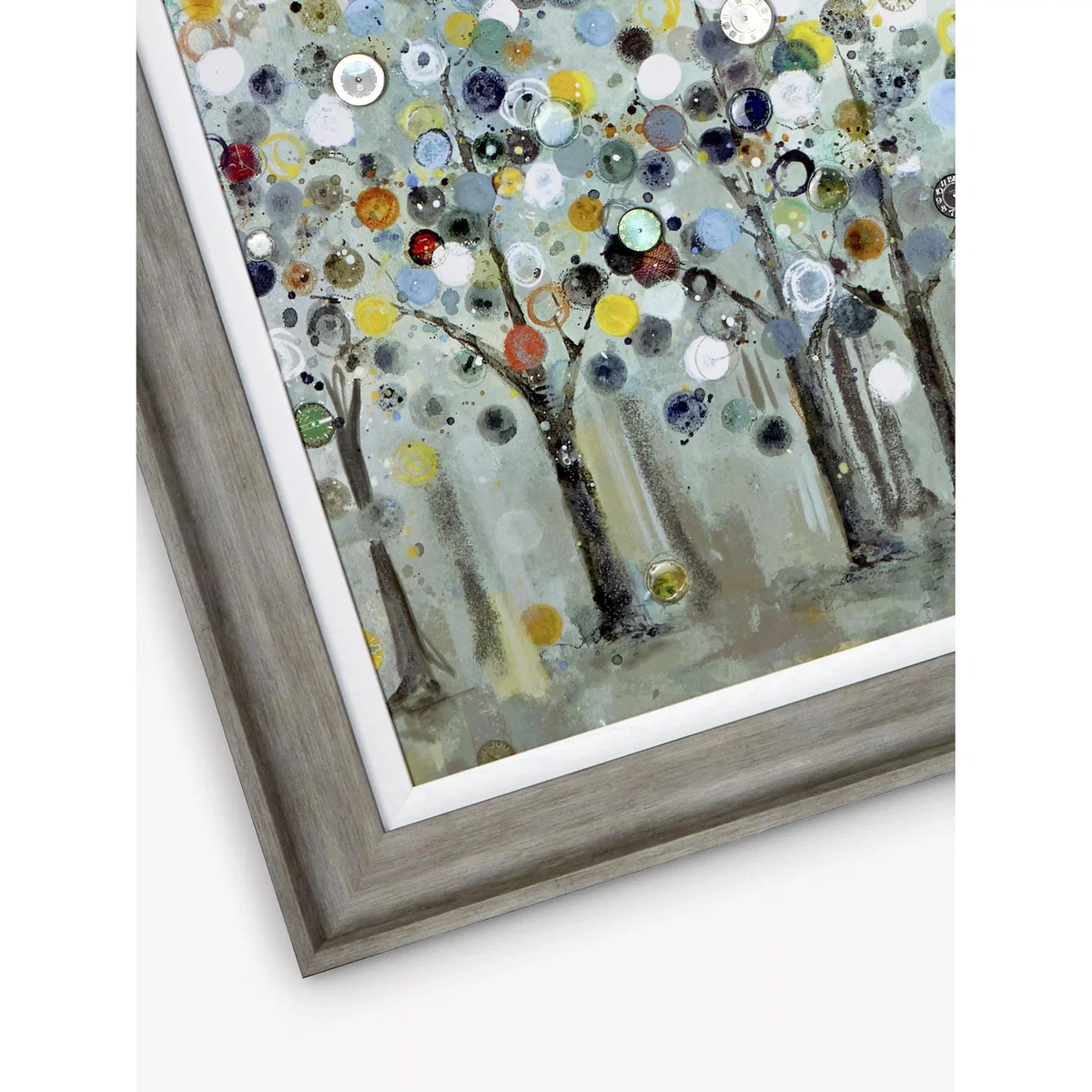 John Lewis Ulyana Hammond 'The Timekeeper' Framed Canvas, 72 x 167cm, Grey/Multi – image 3