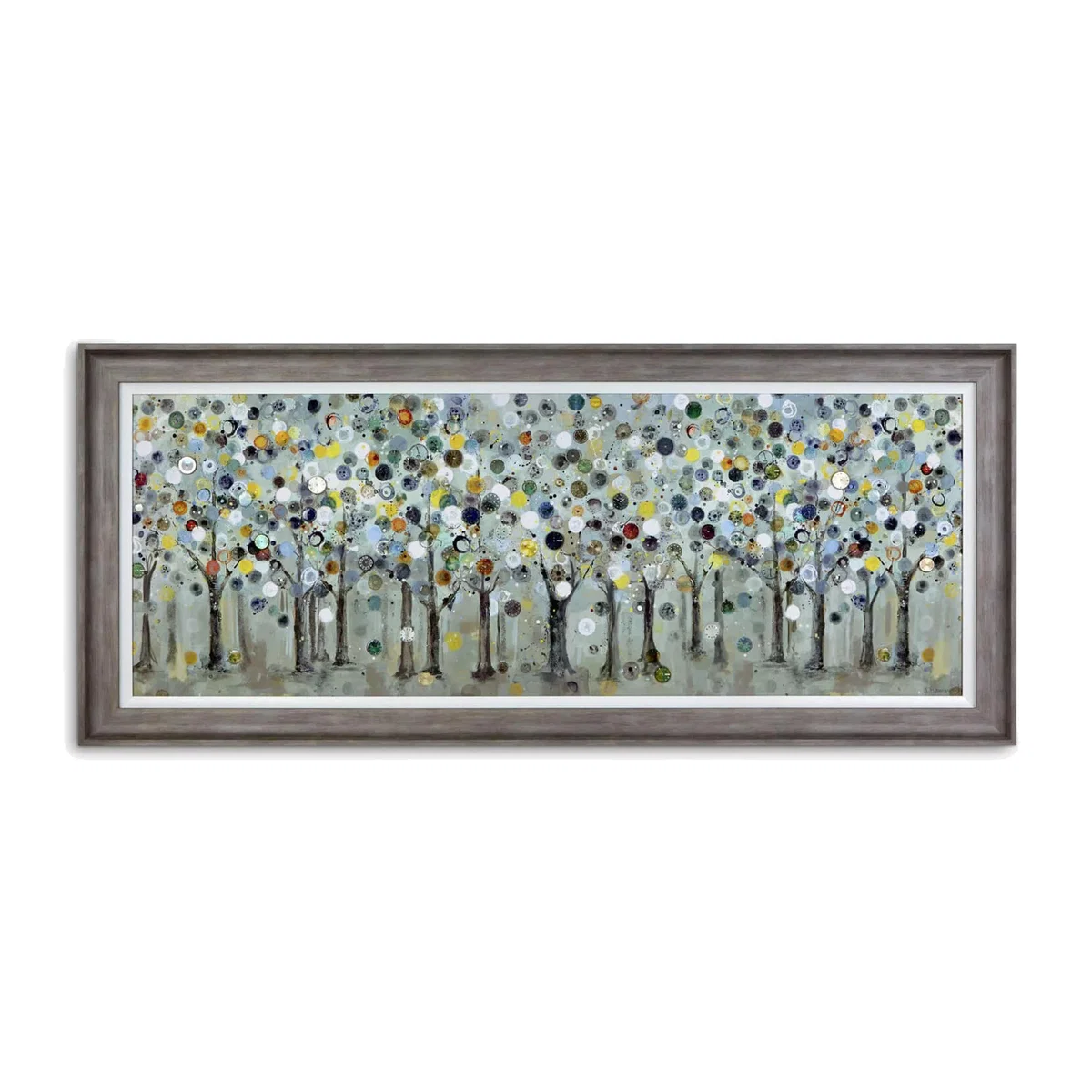 John Lewis Ulyana Hammond 'The Timekeeper' Framed Canvas, 72 x 167cm, Grey/Multi – image 1