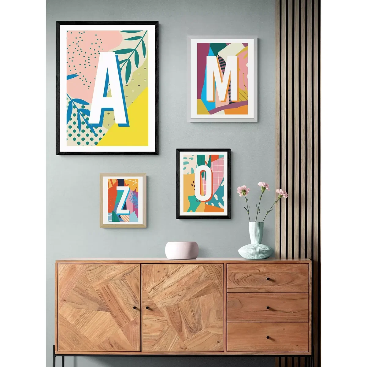 EAST END PRINTS Sei and Ru 'A Letter' Framed Print – image 2