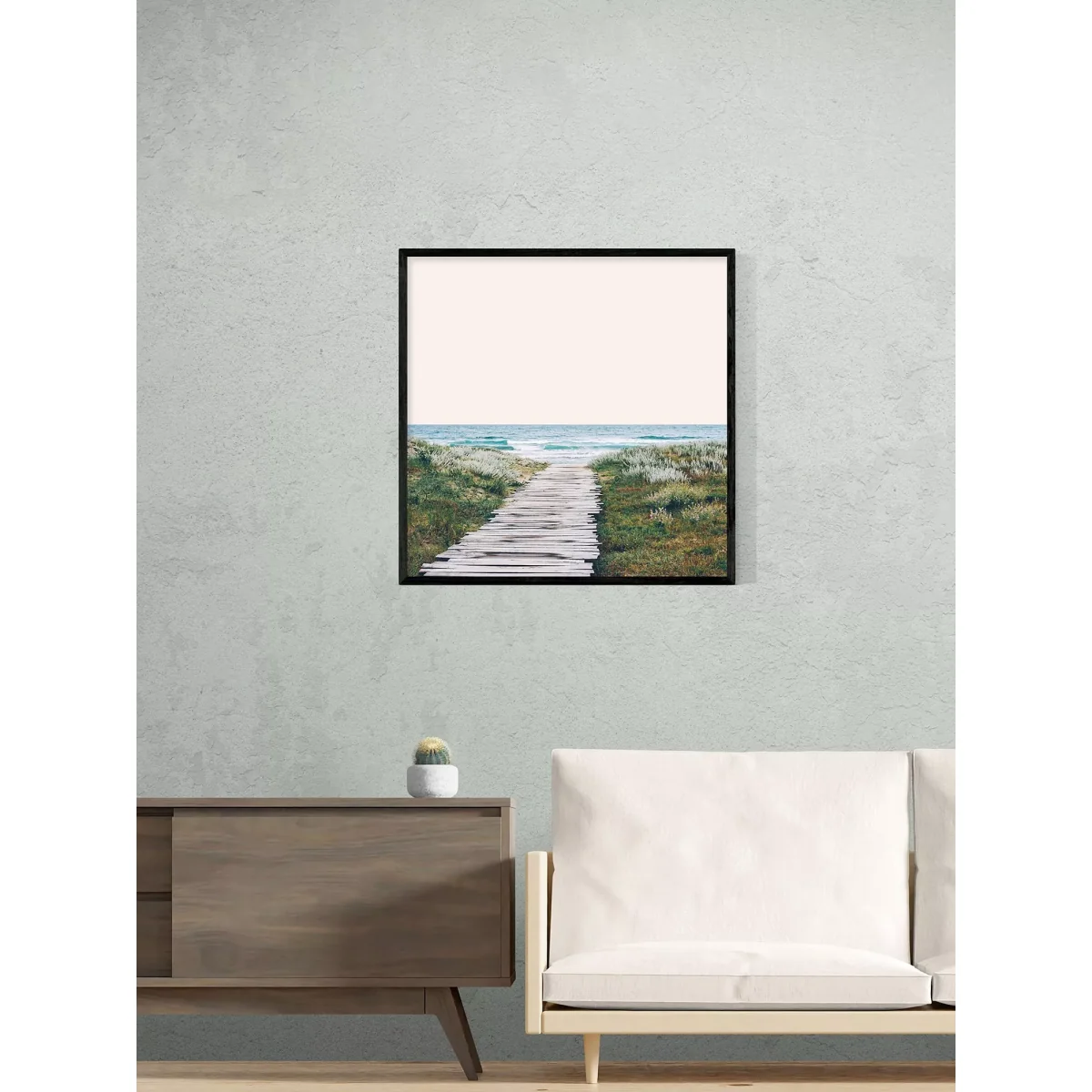 EAST END PRINTS 83 Oranges 'Ocean Calling' Framed Print, 87.5 x 87.5cm – image 2