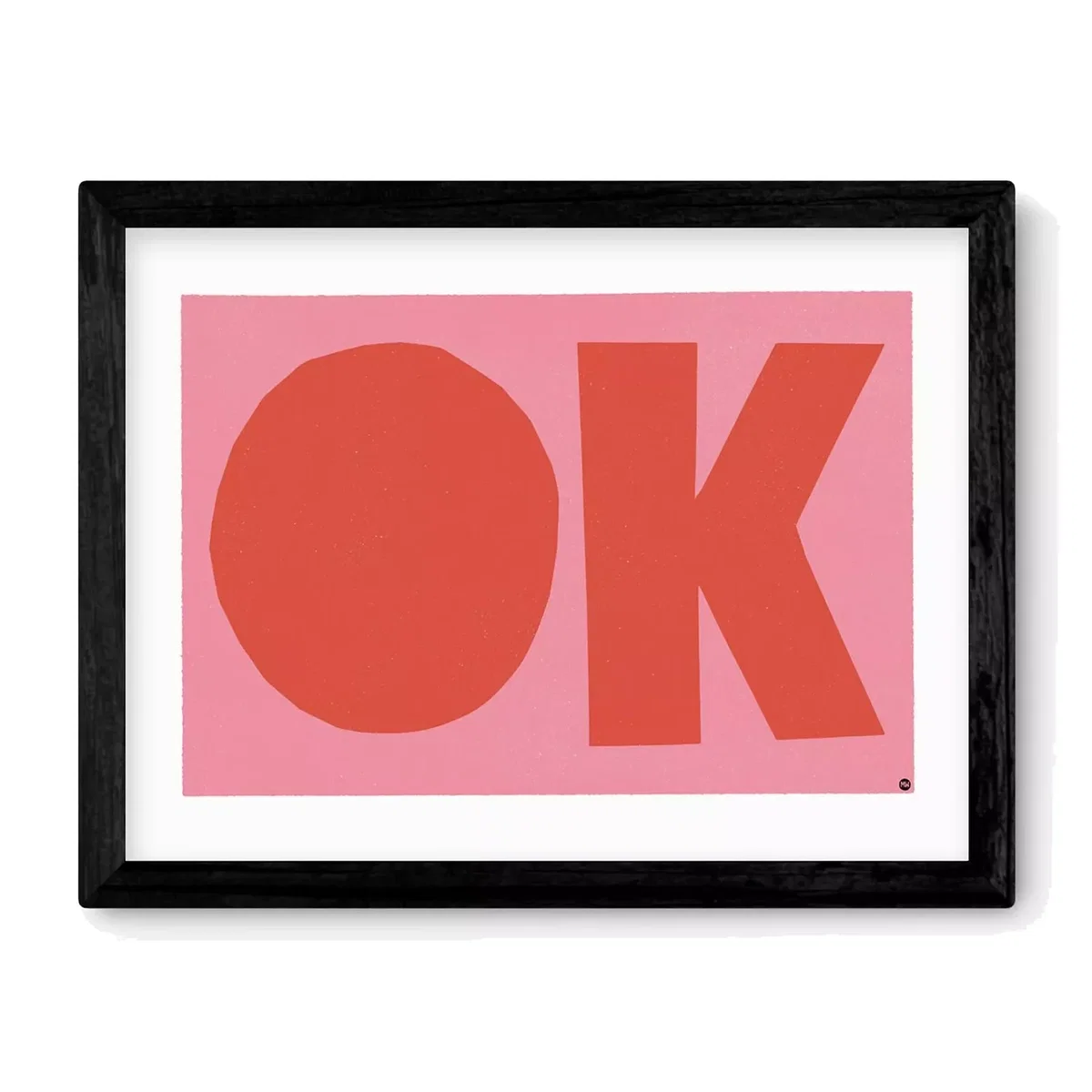 EAST END PRINTS Marcus Walters 'OK' Framed Print – image 1