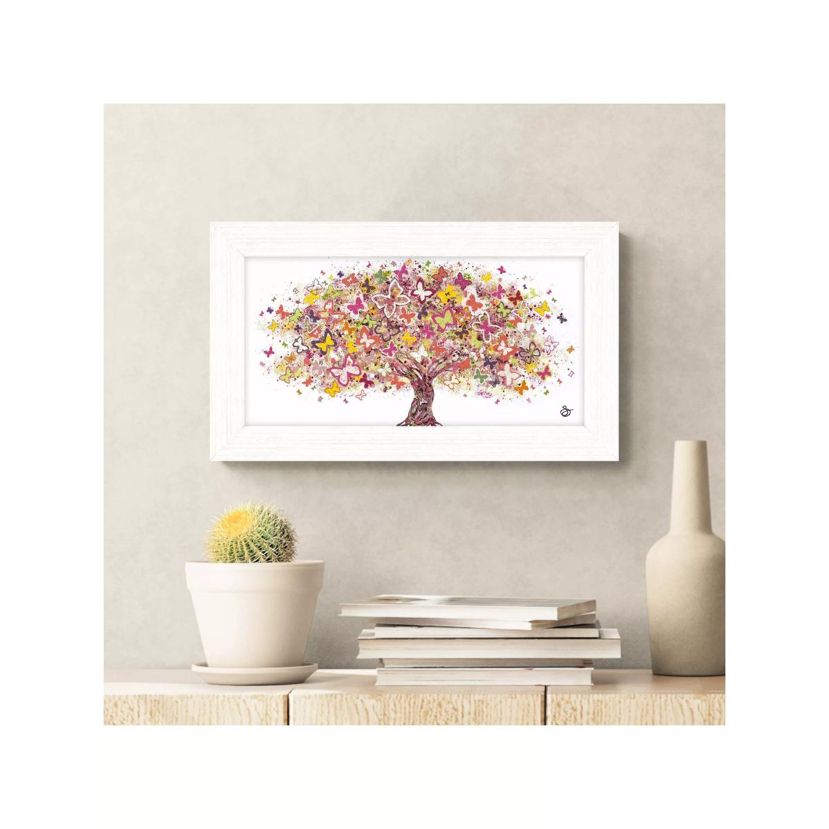 John Lewis Sara Otter 'Spread Wings' Framed Print, 27 x 47cm, Pink/Multi – image 2