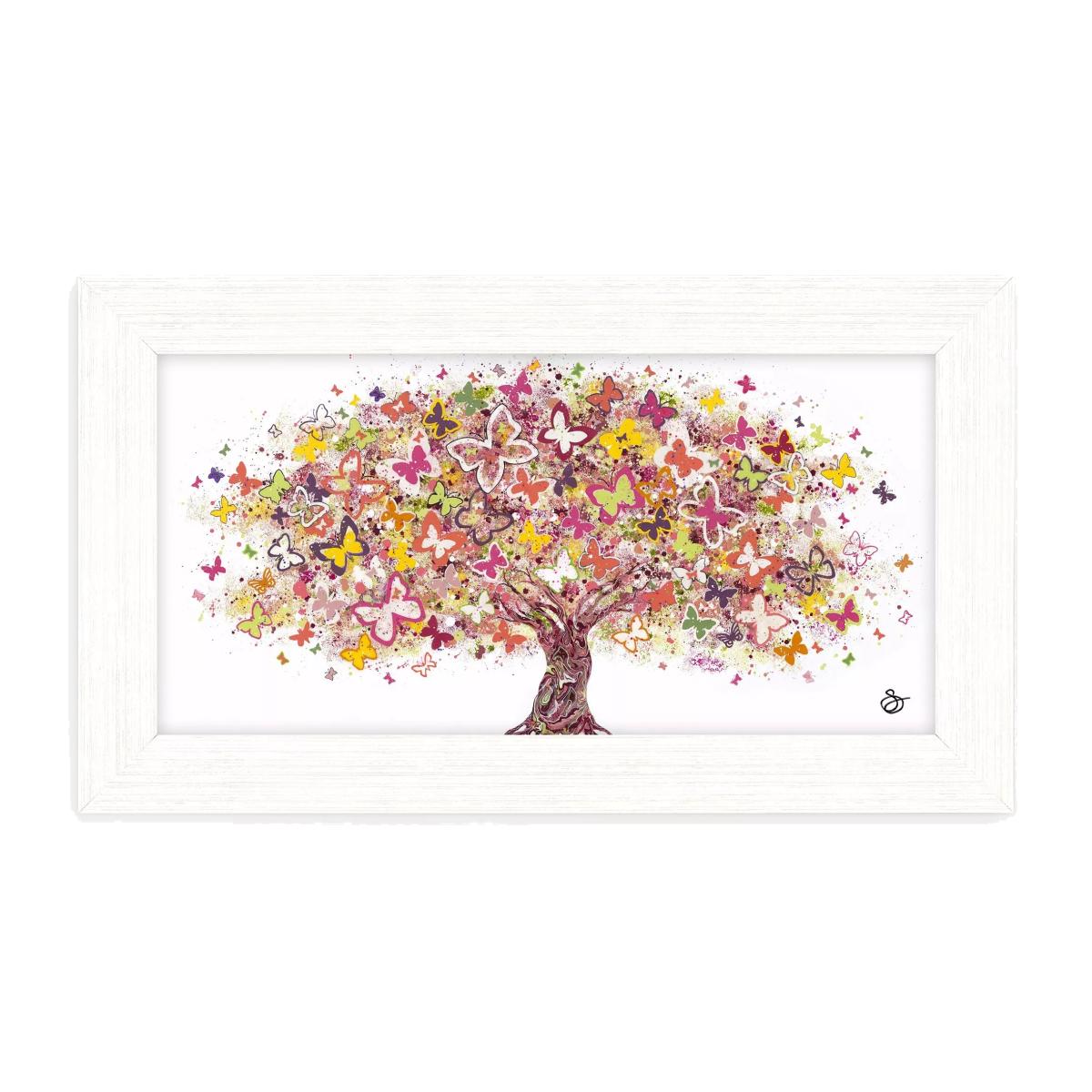 John Lewis Sara Otter 'Spread Wings' Framed Print, 27 x 47cm, Pink/Multi – image 1