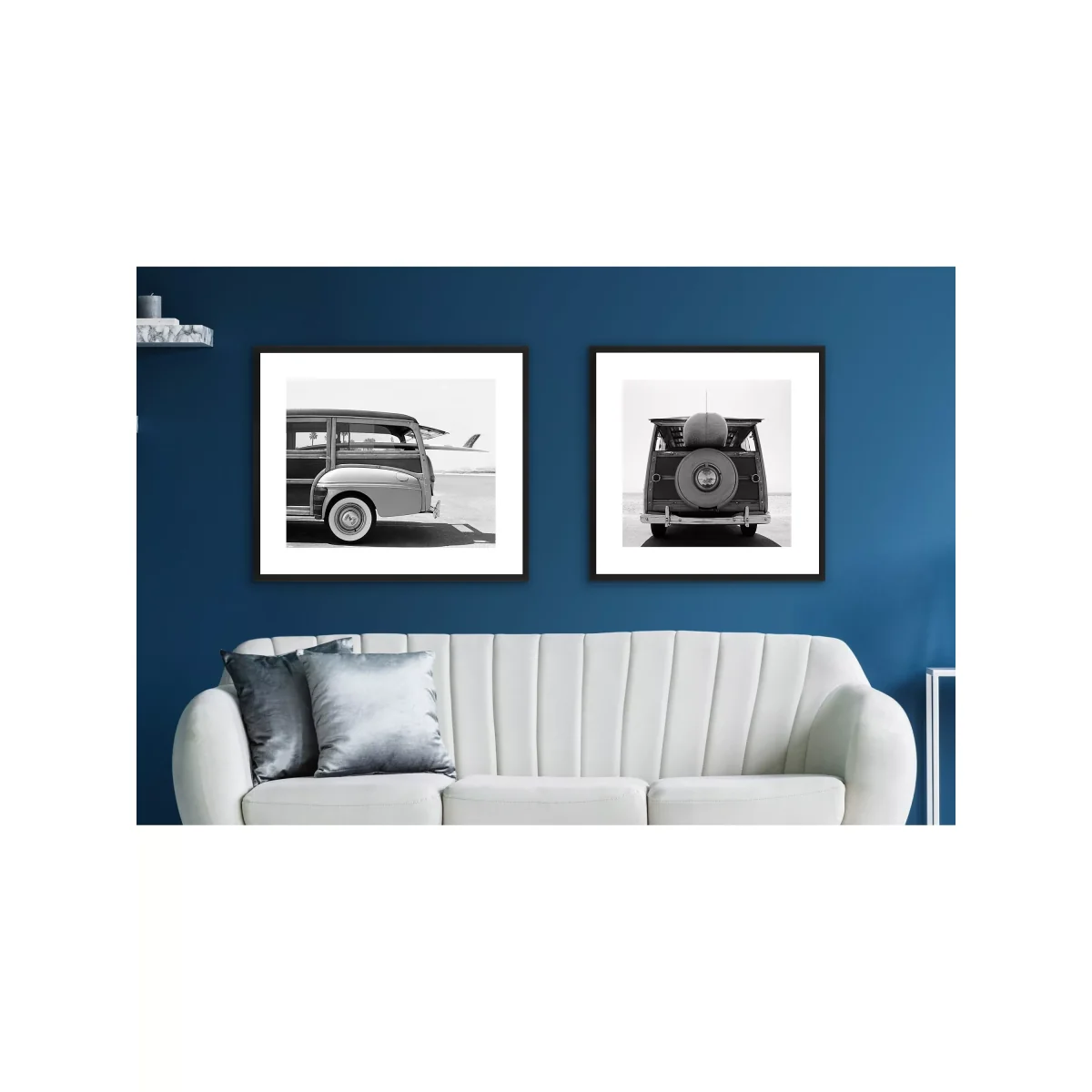Loaded Wagon 2 - Framed Print & Mount, 56 x 66cm, Black/White – image 4