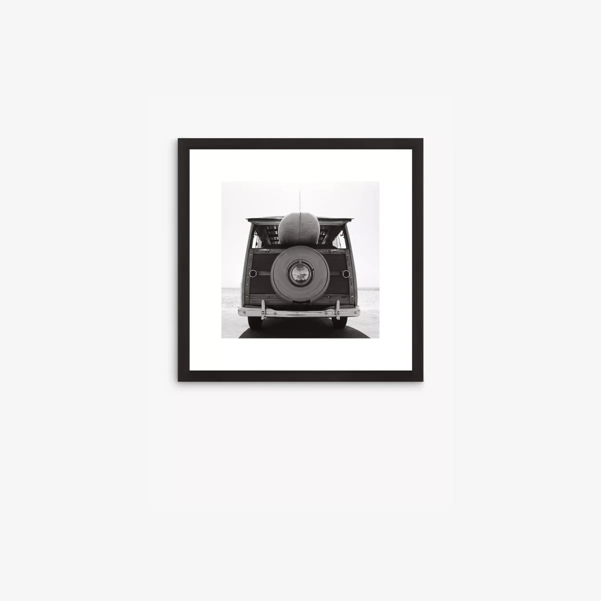 Loaded Wagon 2 - Framed Print & Mount, 56 x 66cm, Black/White – image 1