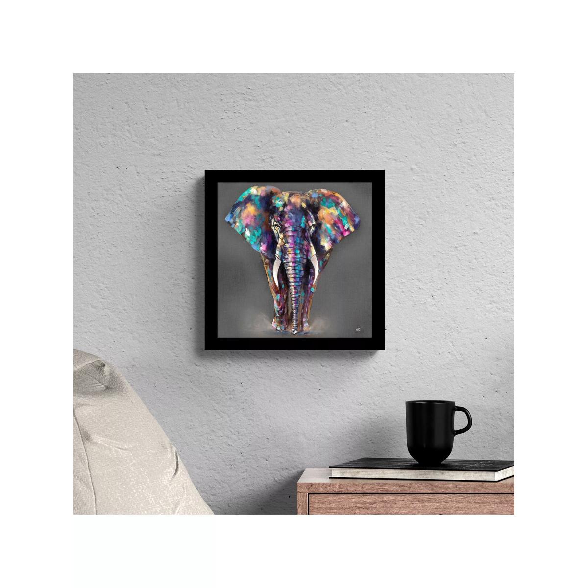 John Lewis Louise Luton 'Hugo' Elephant Framed Print, 33.5 x 33.5cm, Multi – image 2