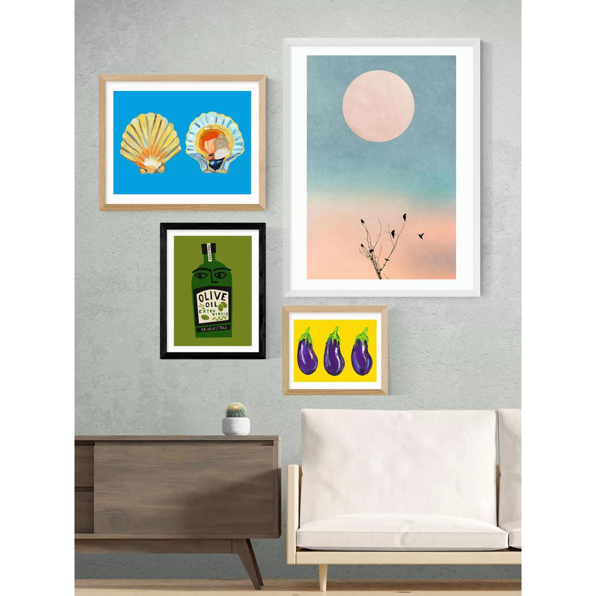 EAST END PRINTS Fox & Velvet 'Olive Oil' Framed Print – image 3