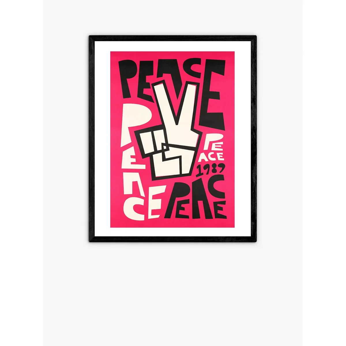 Fox & Velvet - 'Love' & 'Peace' Wood Framed Print, Set of 2, 52 x 42cm, Multi – image 3