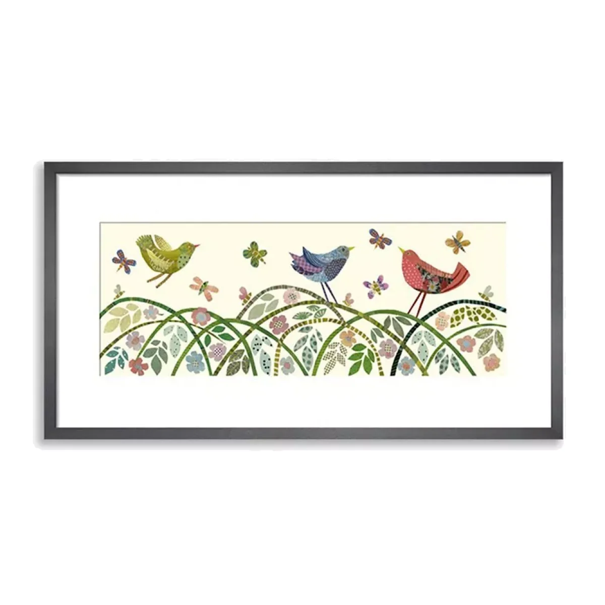 Jane Robbins - 'Briar' Wood Framed Print & Mount, 32 x 62cm, Multi