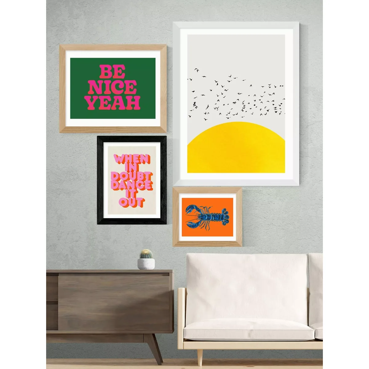 EAST END PRINTS ShowMeMars 'When In Doubt Dance It Out' Framed Print – image 2