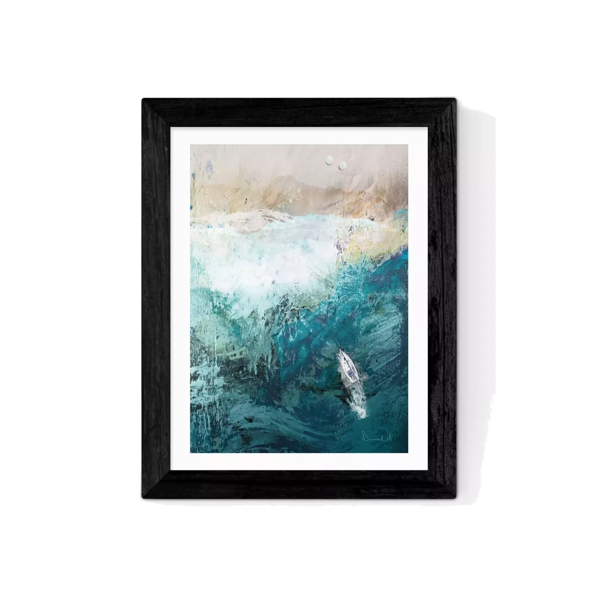 EAST END PRINTS Dan Hobday 'Azure Walk' Framed Print – image 1