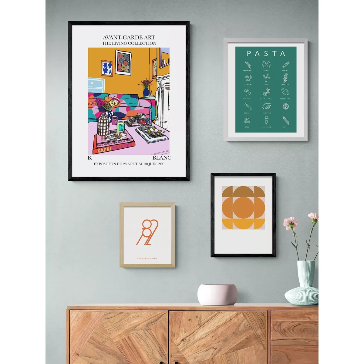 EAST END PRINTS BLANC Prints 'Living Room' Framed Print – image 2
