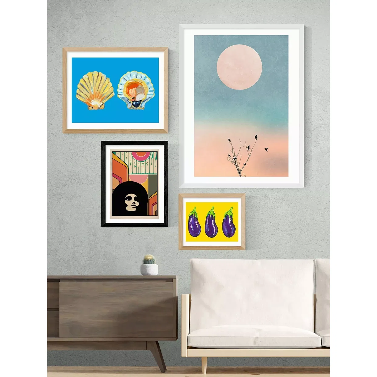 EAST END PRINTS Deltanova 'Wonderwall' Framed Print – image 2