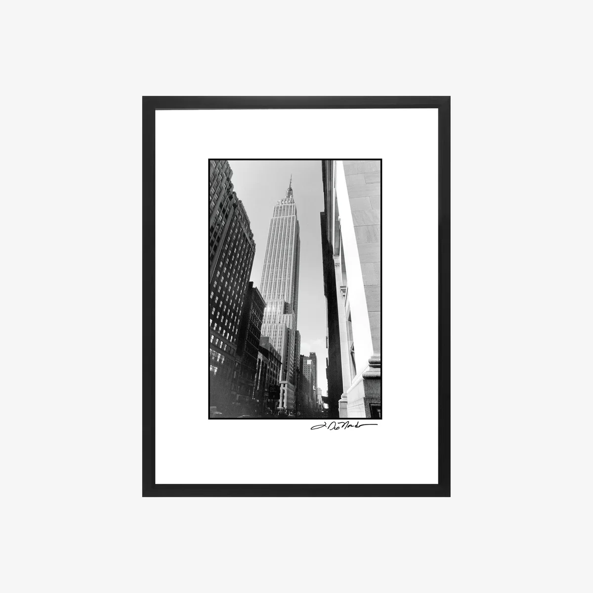 Brookpace Lascelles 'Empire State Building II' New York Framed Print & Mount, 50 x 40cm, Black/White – image 1