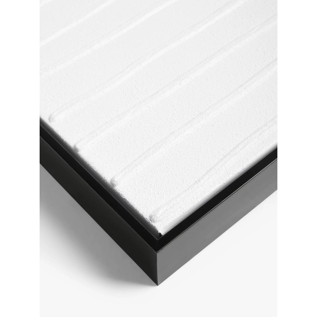 John Lewis Abstract Textured Framed Canvas, 80 x 60cm, White – image 2
