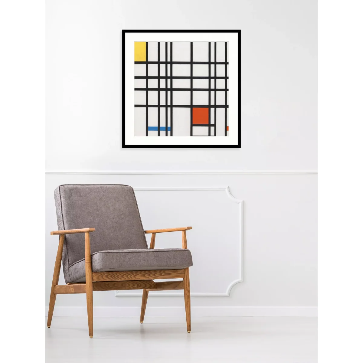 John Lewis + Tate Piet Mondrian 'Composition with Yellow, Blue and Red' Wood Framed Print & Mount, 61 x 61cm – image 2