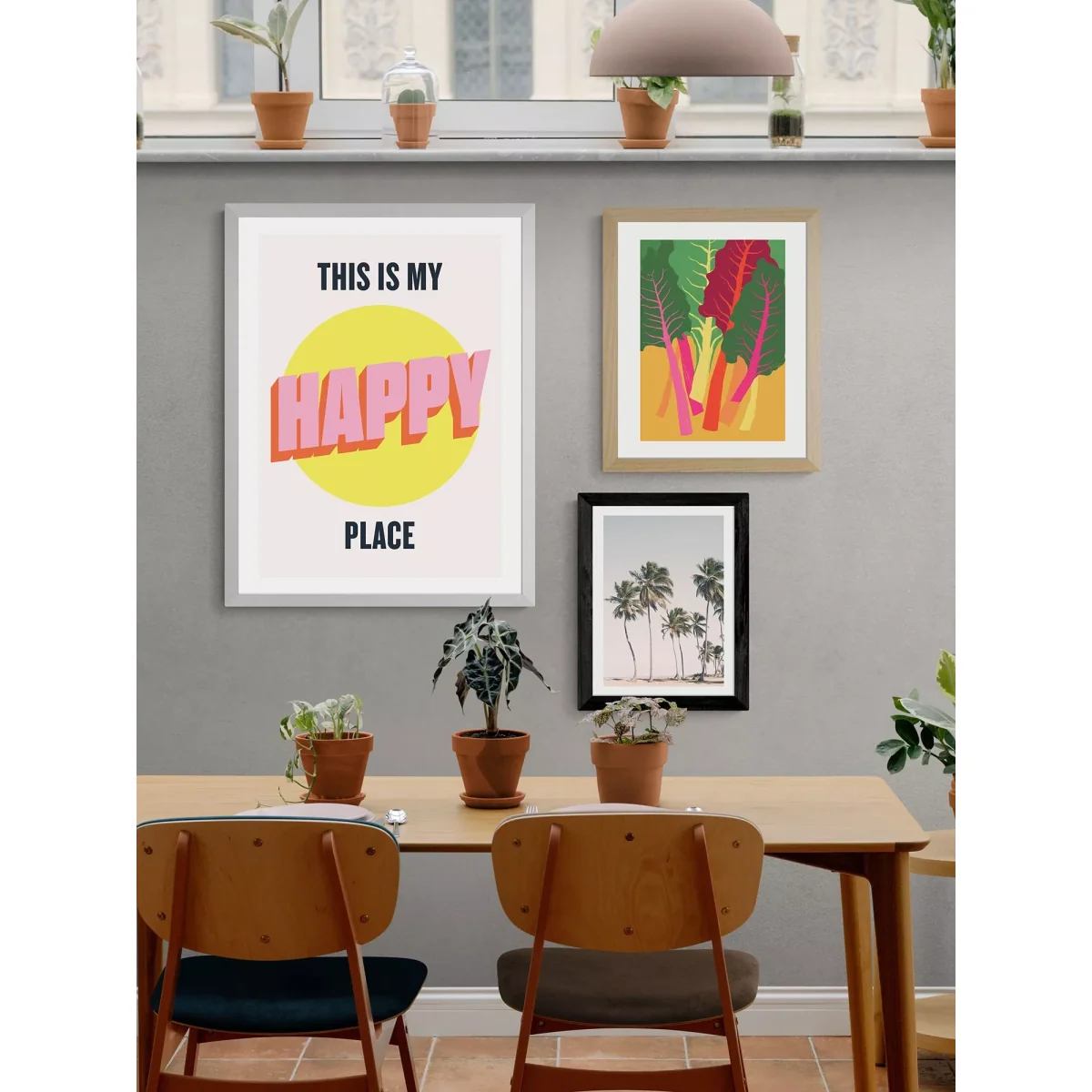 EAST END PRINTS HollieGraphik 'Happy Place' Framed Print – image 2