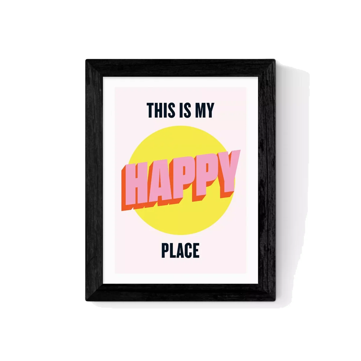 EAST END PRINTS HollieGraphik 'Happy Place' Framed Print – image 1