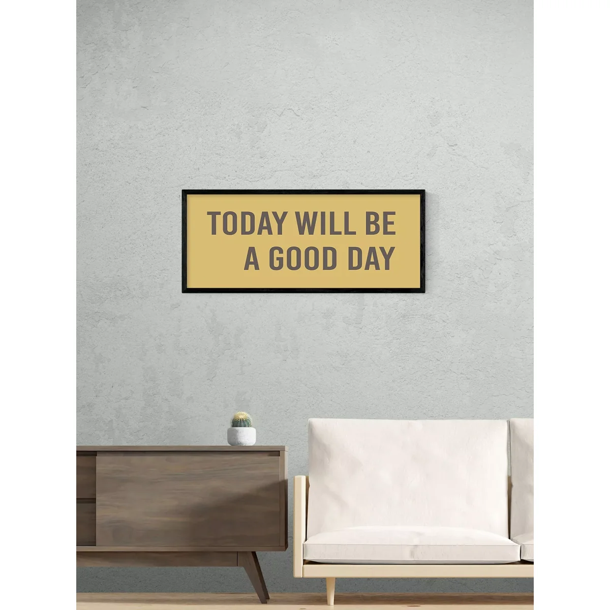 EAST END PRINTS Violet Studio 'Today Will Be A Good Day' Framed Print, 43.4 x 103.4cm – image 2