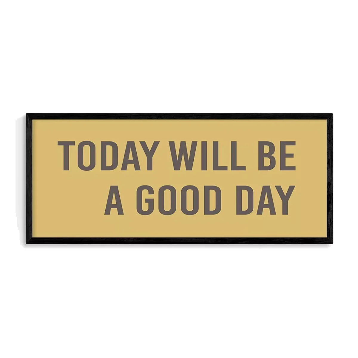 EAST END PRINTS Violet Studio 'Today Will Be A Good Day' Framed Print, 43.4 x 103.4cm – image 1