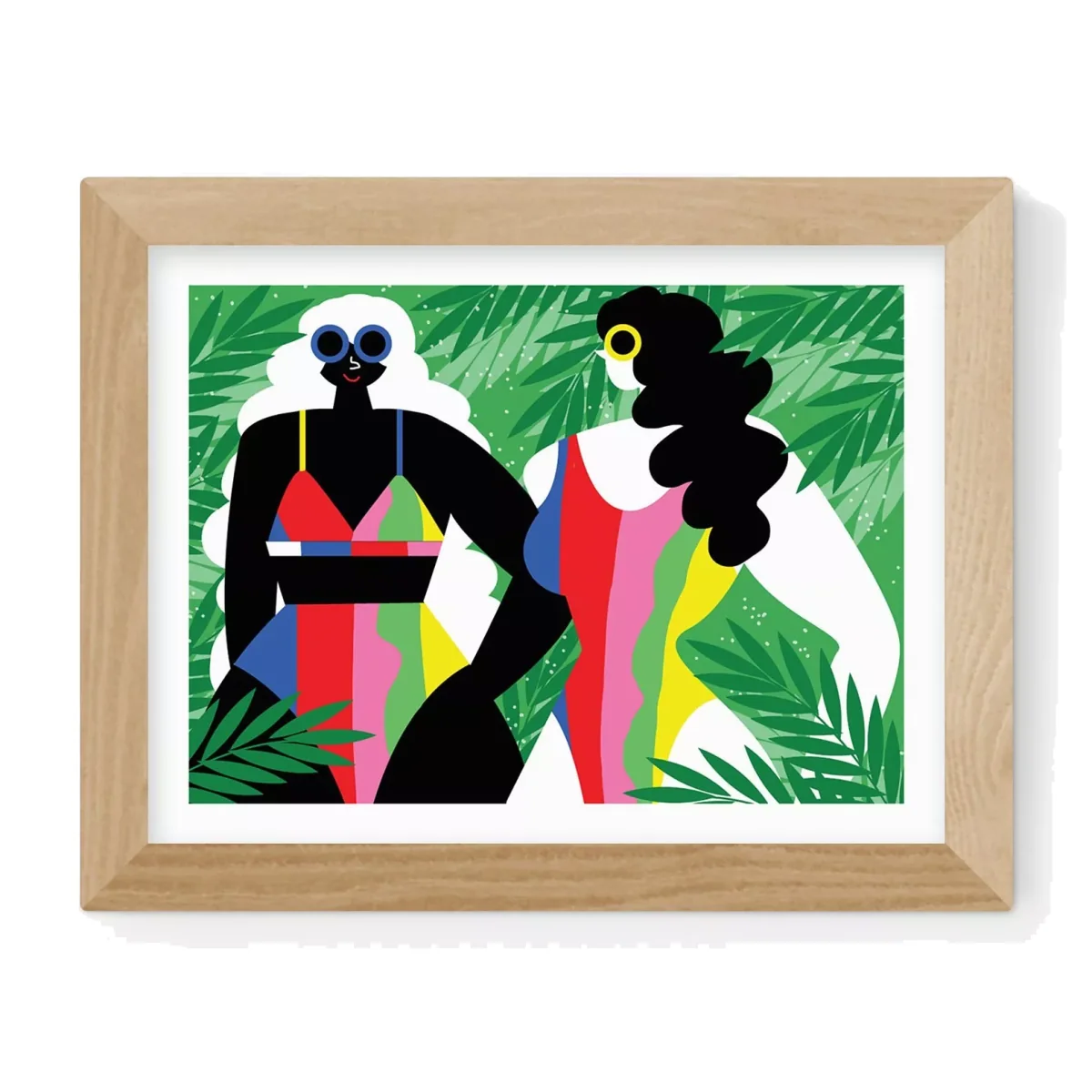 EAST END PRINTS Ana Jaks 'Tropical Huns' Framed Print