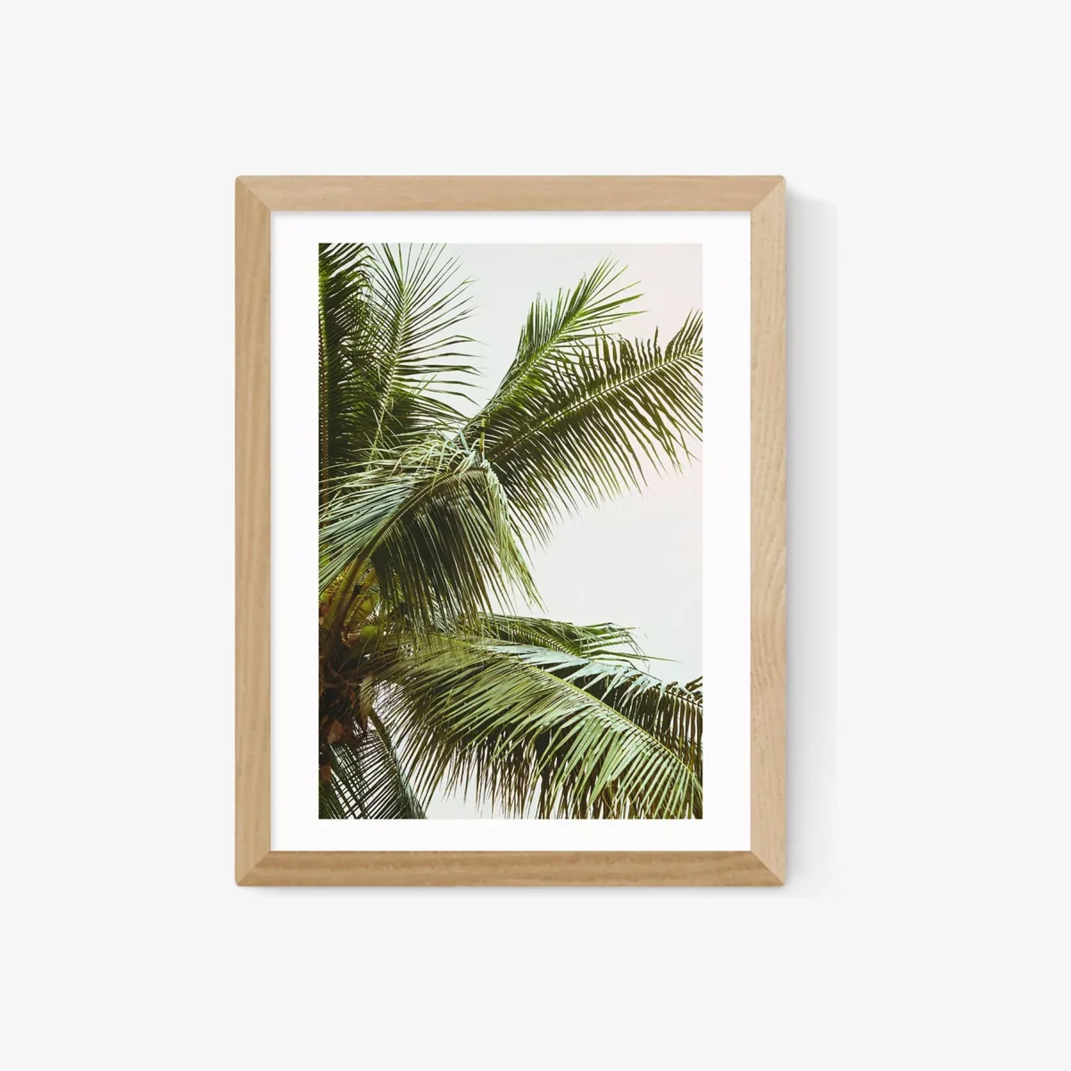 EAST END PRINTS Honeymoon Hotel 'Palms Above' Framed Print – image 1