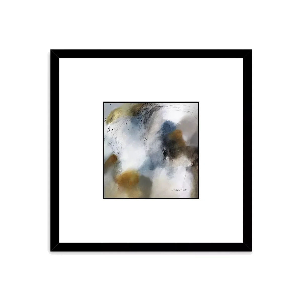 Natasha Barnes - Whispering Tide II Framed Print & Mount, 53.5 x 53.5cm, Yellow/Multi – image 1