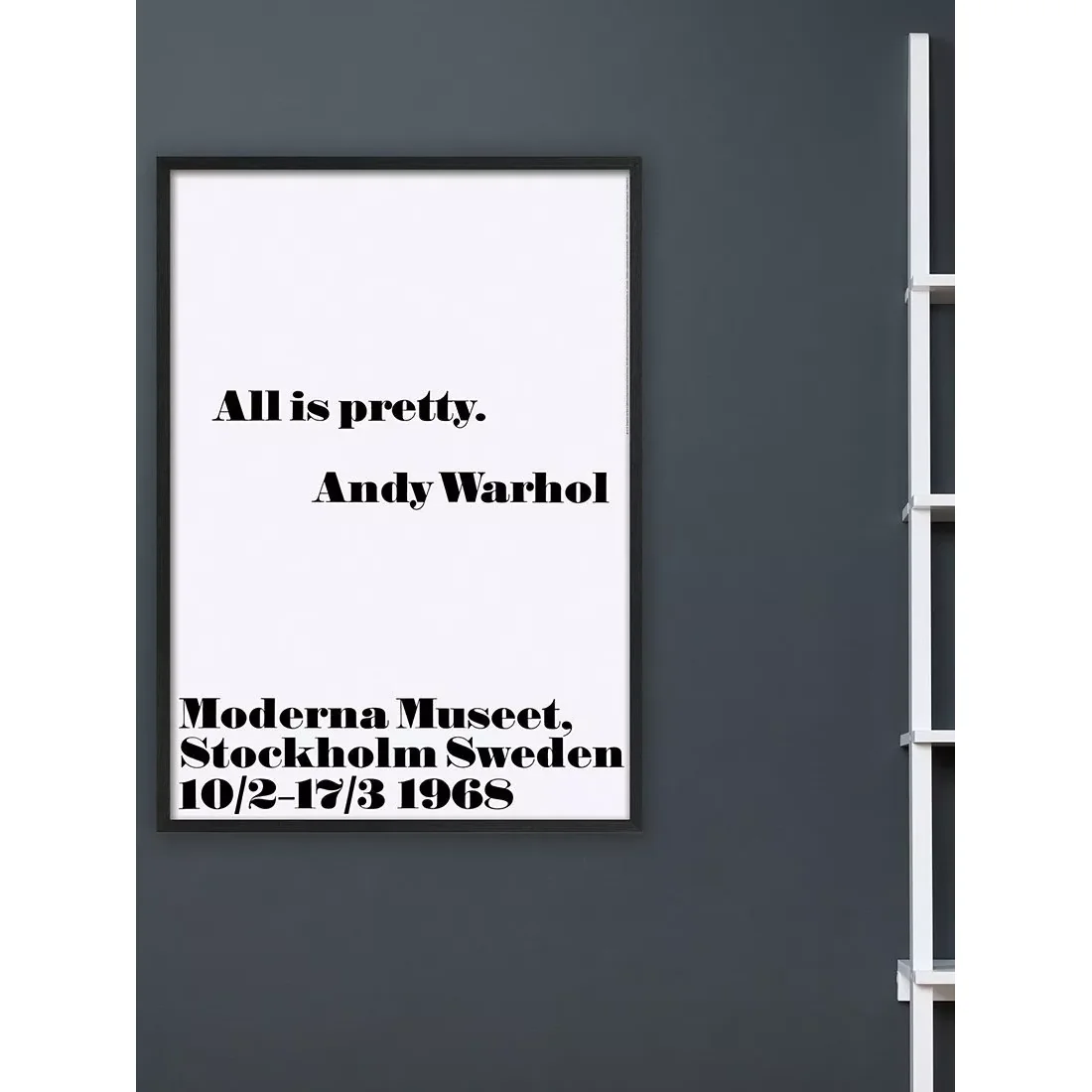 Andy Warhol - 'All Is Pretty' Framed Print, 103 x 73cm, Black/White – image 3
