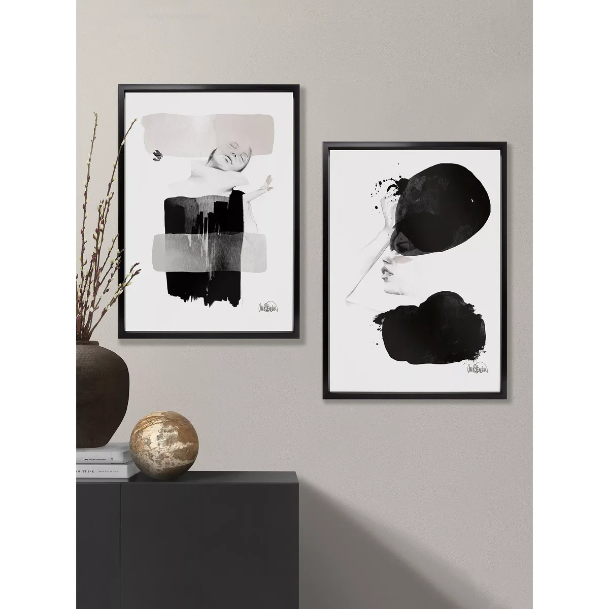 Anna Bulow - 'Symphony Of Now' Limited Edition Framed Print, 75 x 55cm, Black – image 4