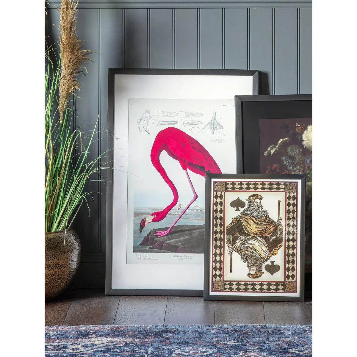 John James Audubon - American Flamingo Framed Print & Mount, 91 x 61cm, Pink – image 2
