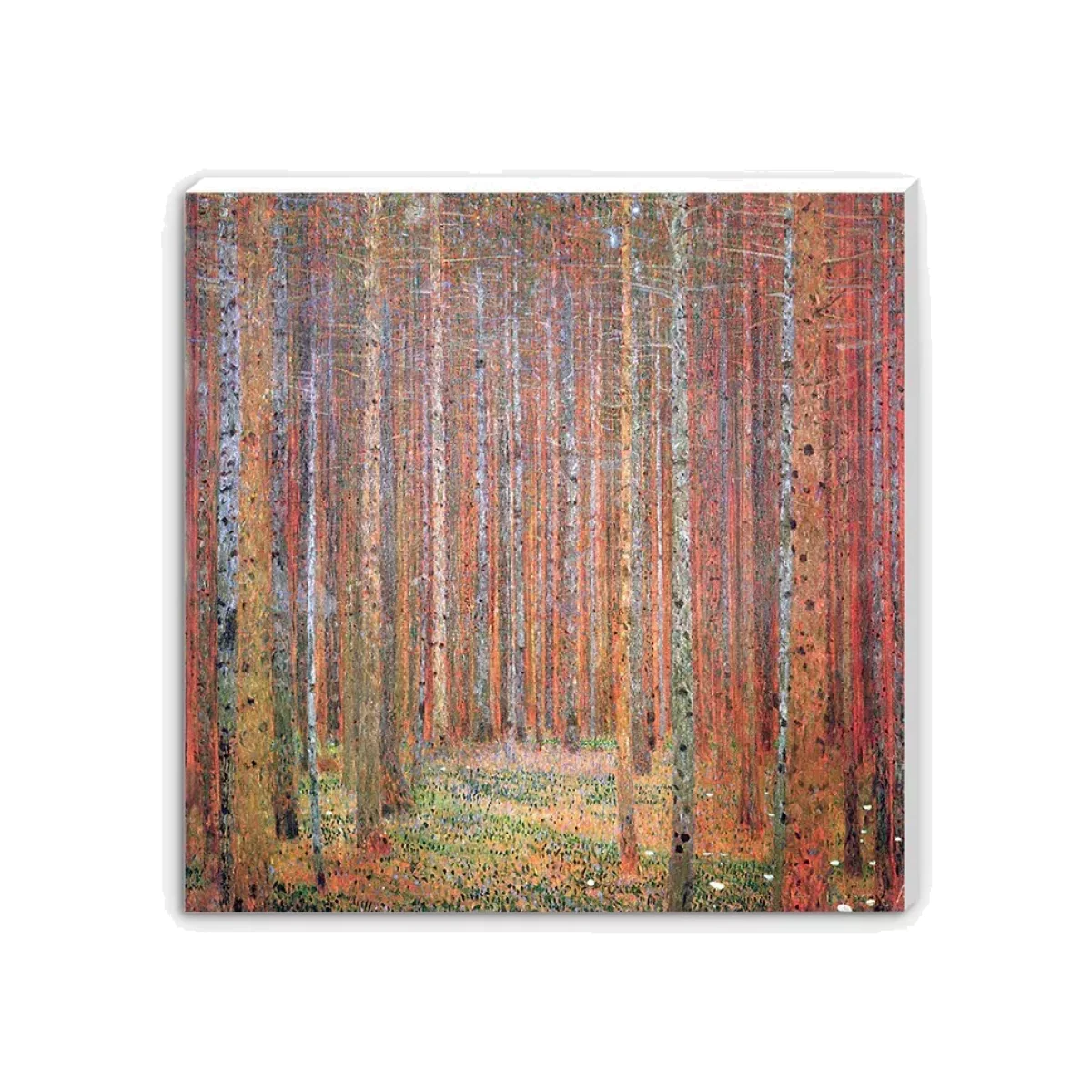 Gustav Klimt - 'Tannenwald I' Canvas Print, Orange