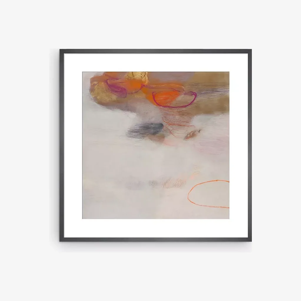 Ele Pack - 'On the Wing' Abstract Framed Print & Mount, 80 x 80cm, Multi
