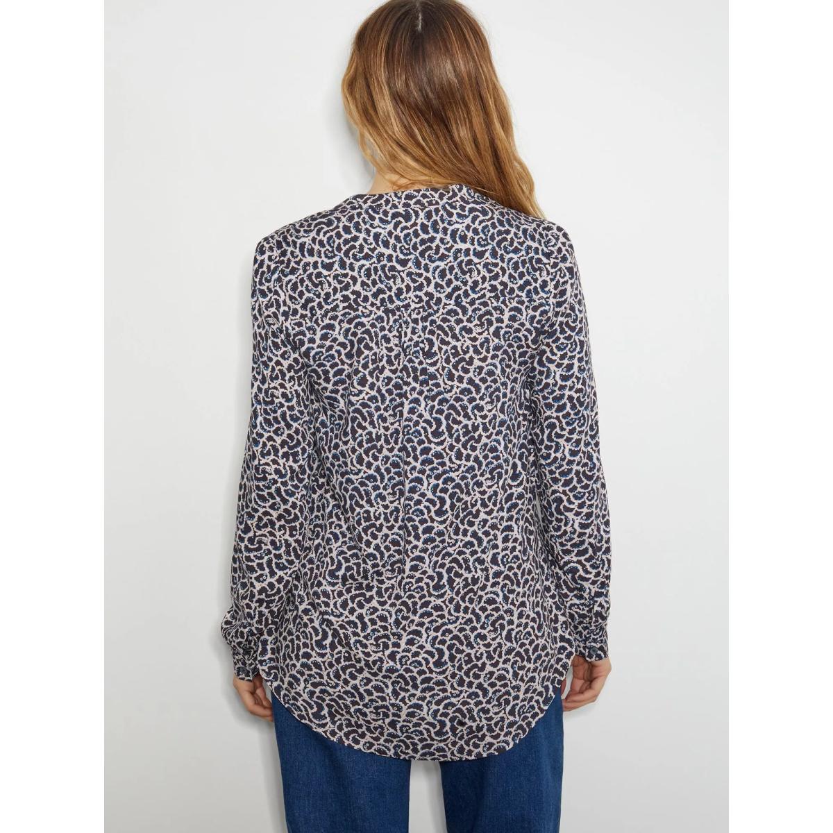 Monsoon Molly Graphic Print Blouse, Navy – image 2
