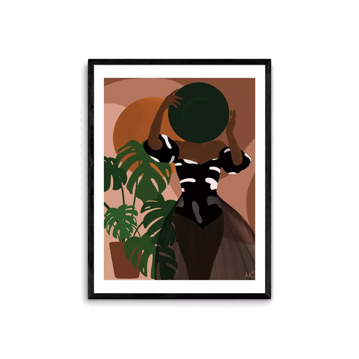 EAST END PRINTS Layover Art 'Beach Day' Framed Print – image 1