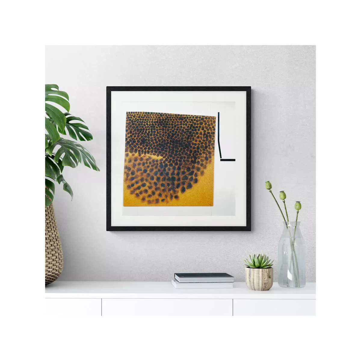 John Lewis + Tate Victor Pasmore 'Black Abstract' Wood Framed Print & Mount, 61 x 61cm – image 2