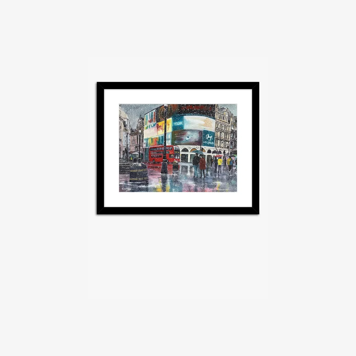 John Lewis Darren Carey 'Piccadilly' Framed Print & Mount, 43.5 x 53.5cm, Multi – image 1