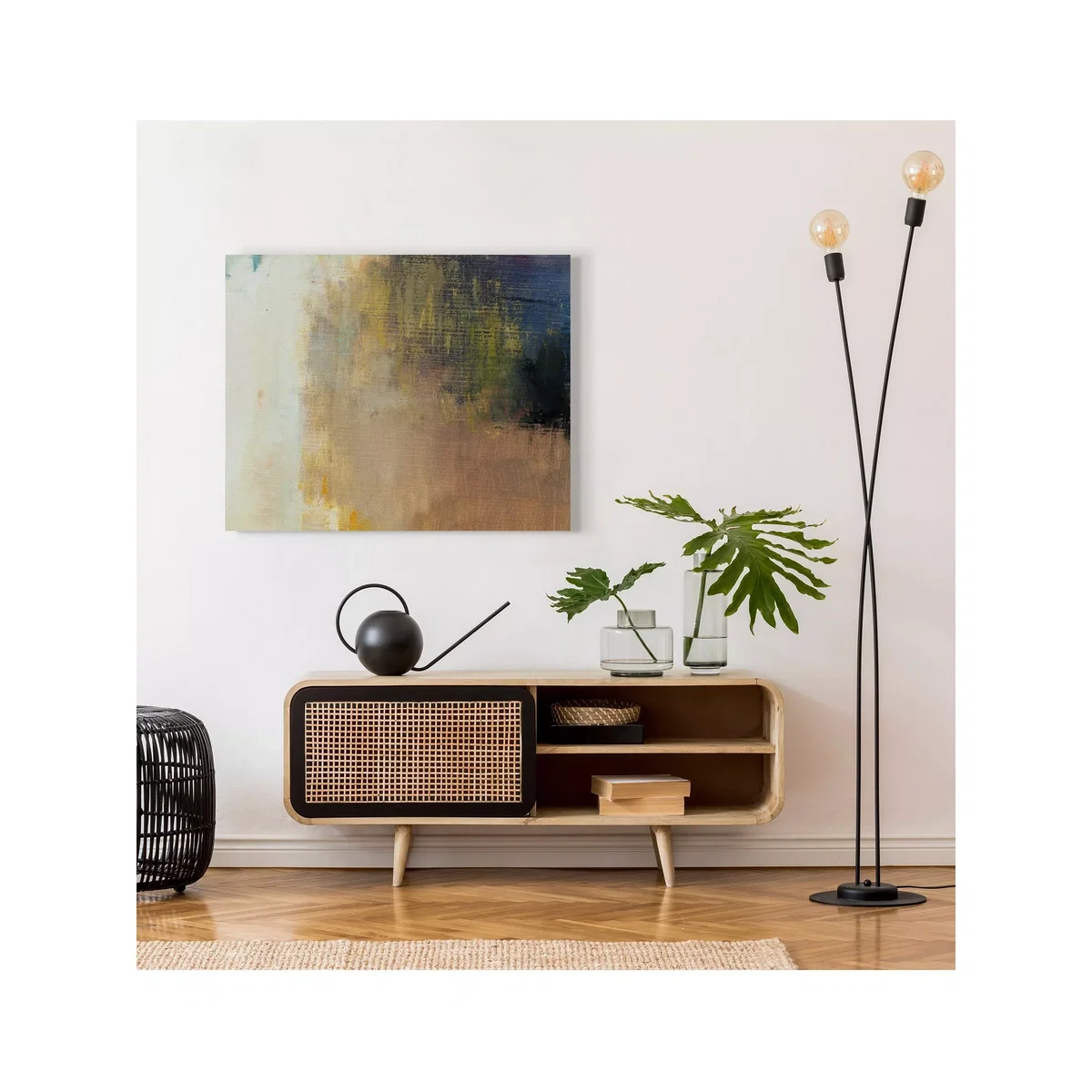 Earth Abstract Canvas Print, 61 x 76cm, Brown/Multi – image 3