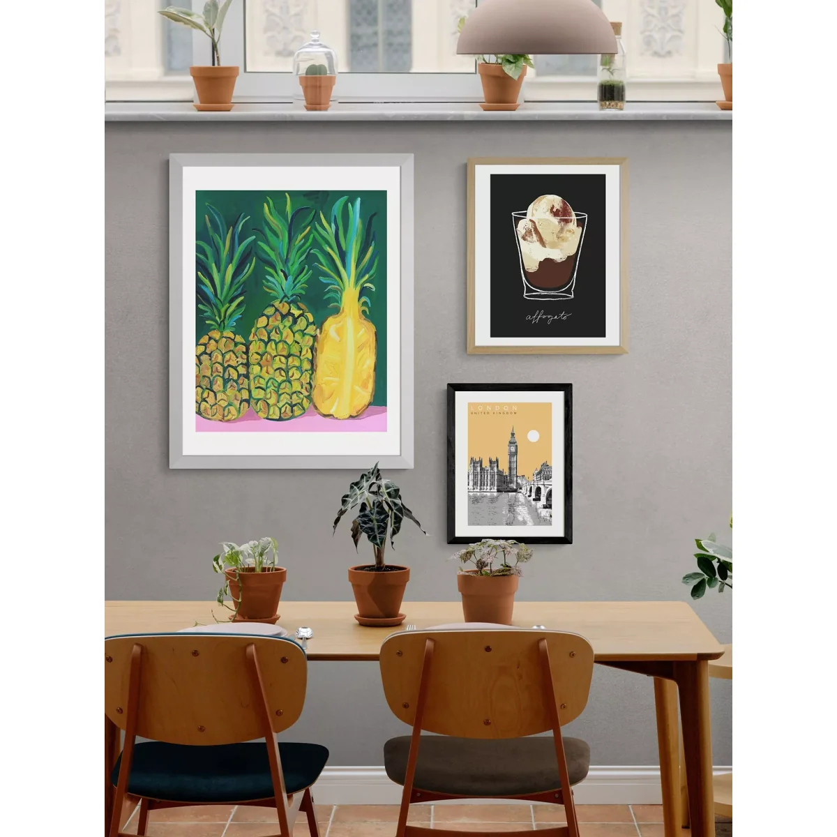 EAST END PRINTS Alice Staker 'Pineapples' Framed Print – image 2