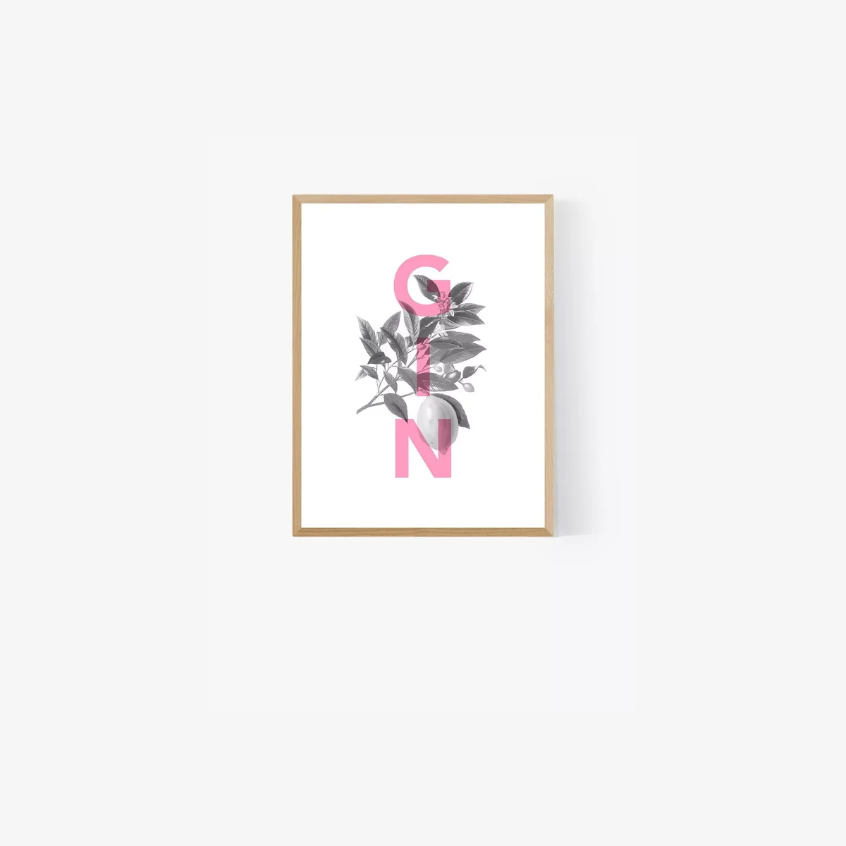 EAST END PRINTS Rocket Jack 'Gin and Tonic' Framed Print – image 1