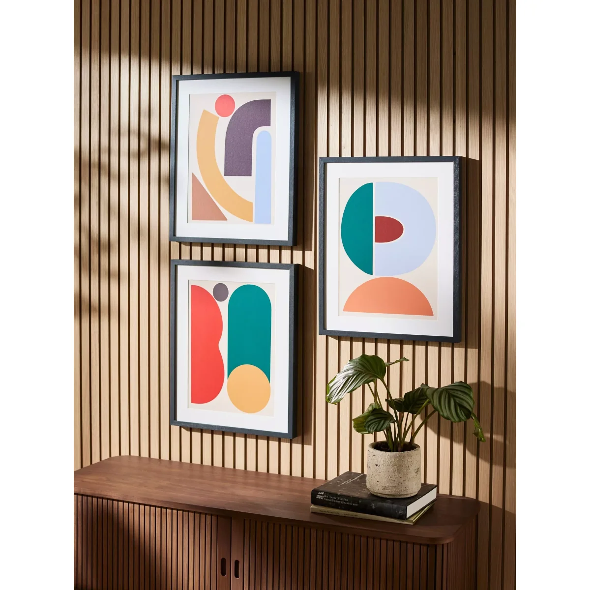 John Lewis Shana Blakley 'Modern' Abstract Framed Print, Set of 3, 50 x 40cm – image 2