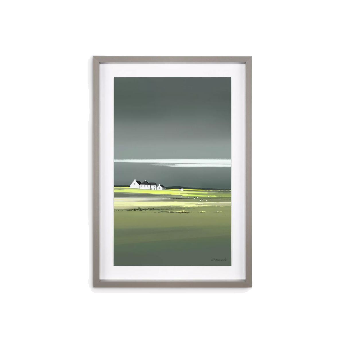 John Lewis Ulyana Hammond 'Ethos' Framed Print & Mount, 60 x 41cm, Green/Grey – image 1
