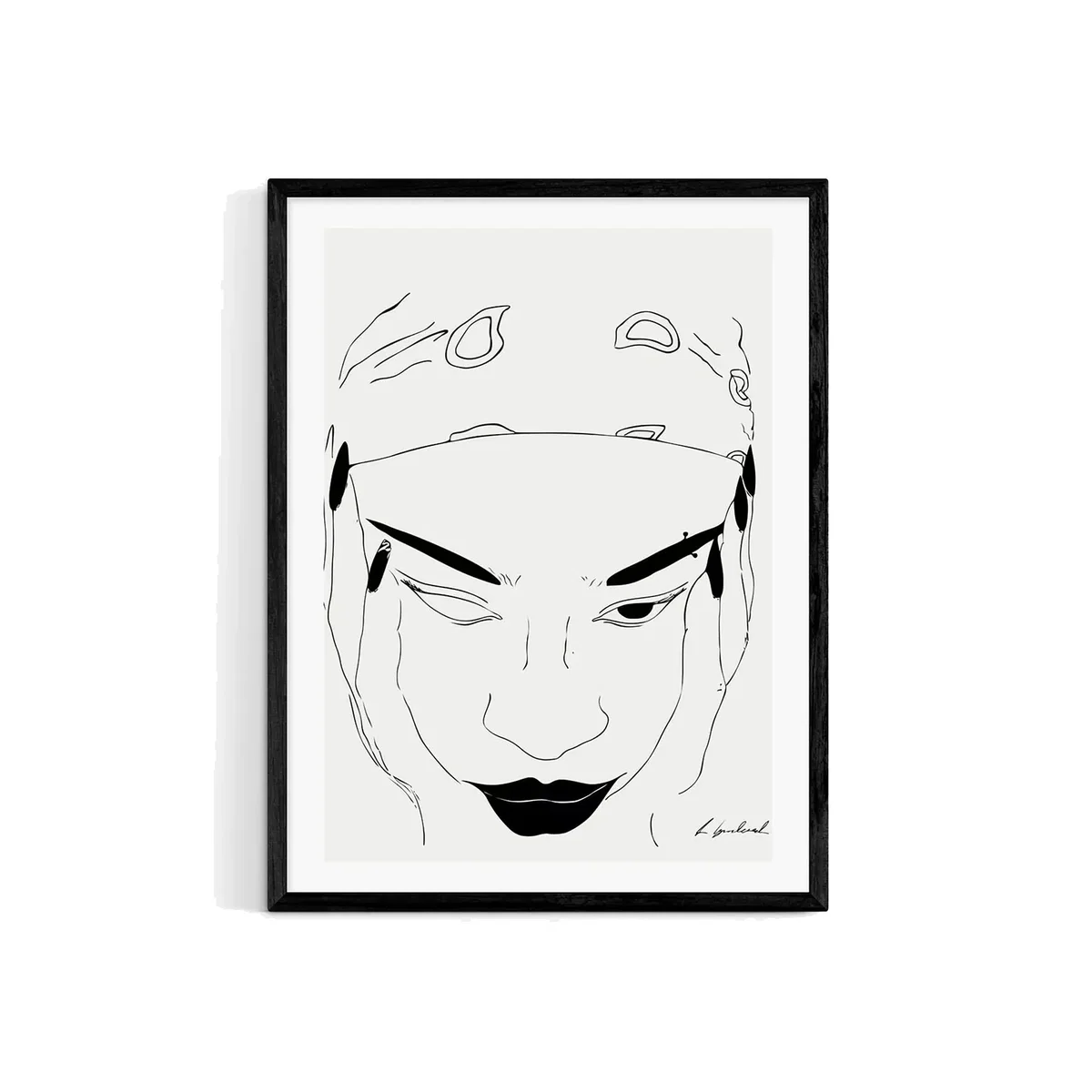 EAST END PRINTS Hali Igwelaezoh 'Bandana Girl' Framed Print – image 1