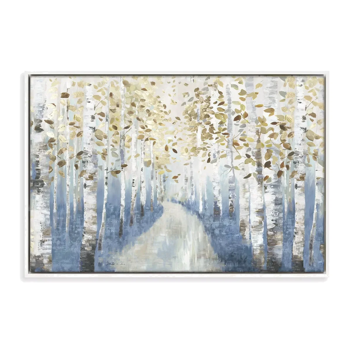Allison Pearce - 'New Path I' Framed Canvas Print, 64 x 94cm, Blue/Multi – image 1