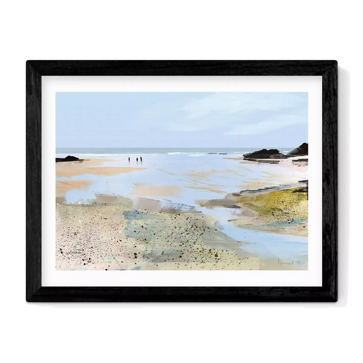 EAST END PRINTS Dan Hobday 'Seaview' Framed Print – image 1