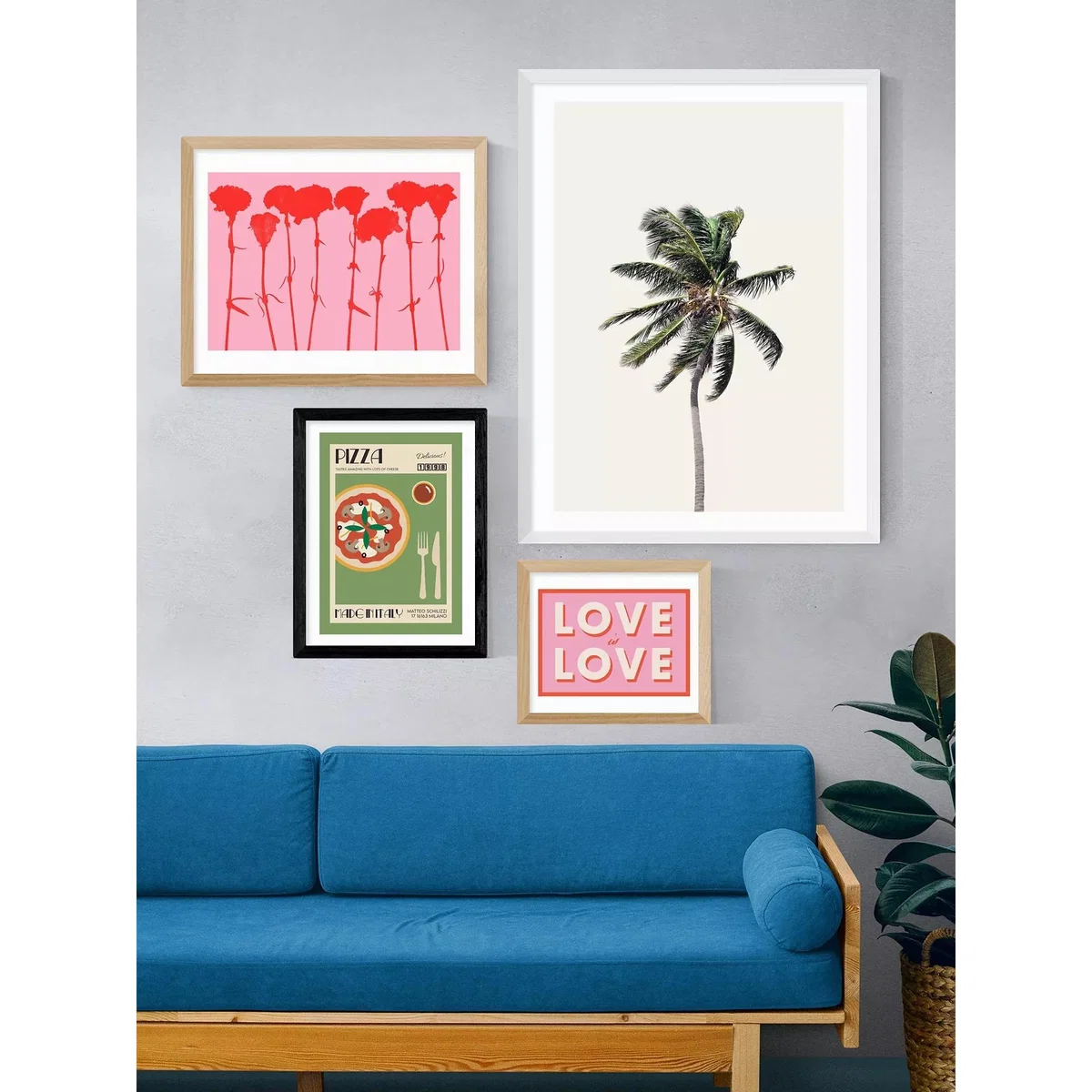 EAST END PRINTS We Made Something Nice 'Pizza' Framed Print – image 2