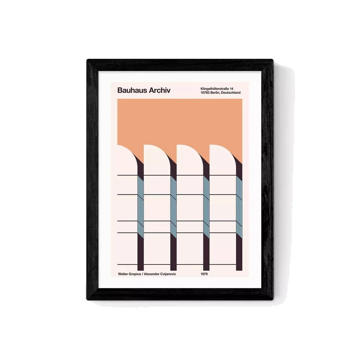 EAST END PRINTS Florent Bodart 'Bauhaus Archiv' Framed Print – image 1